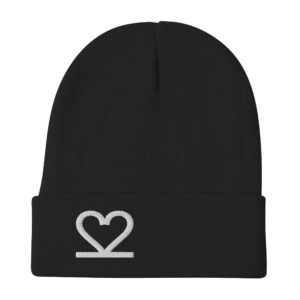 Tuesday Black Embroidered Beanie